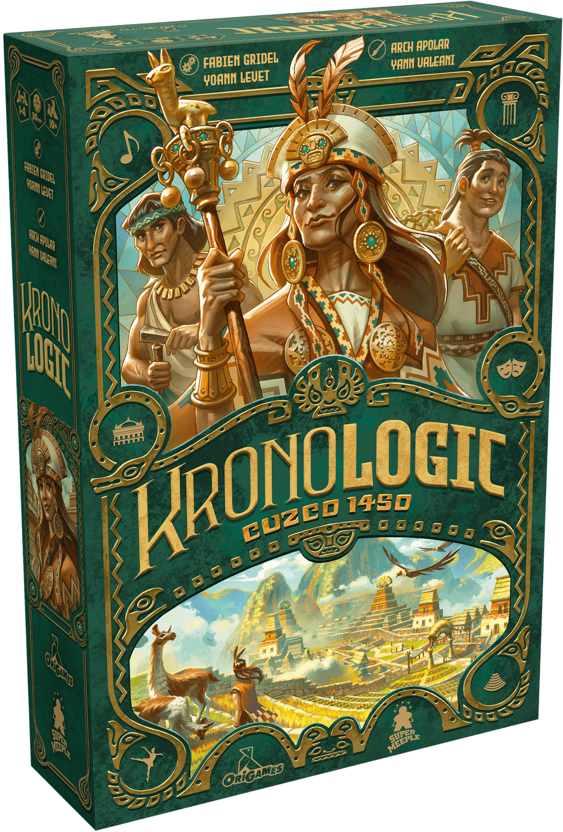 Boîte du jeu de société Kronologic : Cuzco 1450 - FR - 1-4 joueurs, 30 min, 10 ans+ | AdventureBox