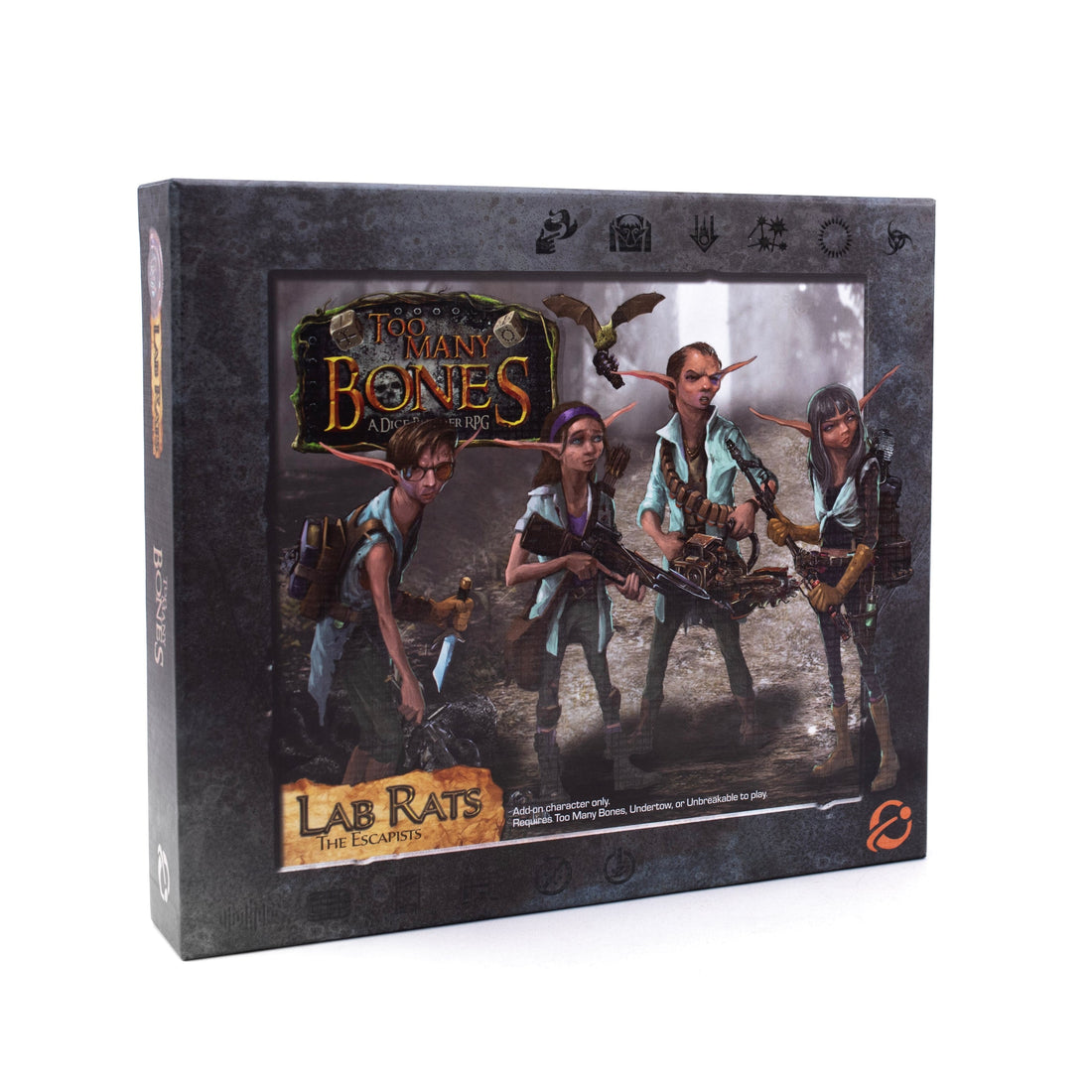 Boîte du jeu de société Too Many Bones: Lab Rats exp. (en) | AdventureBox