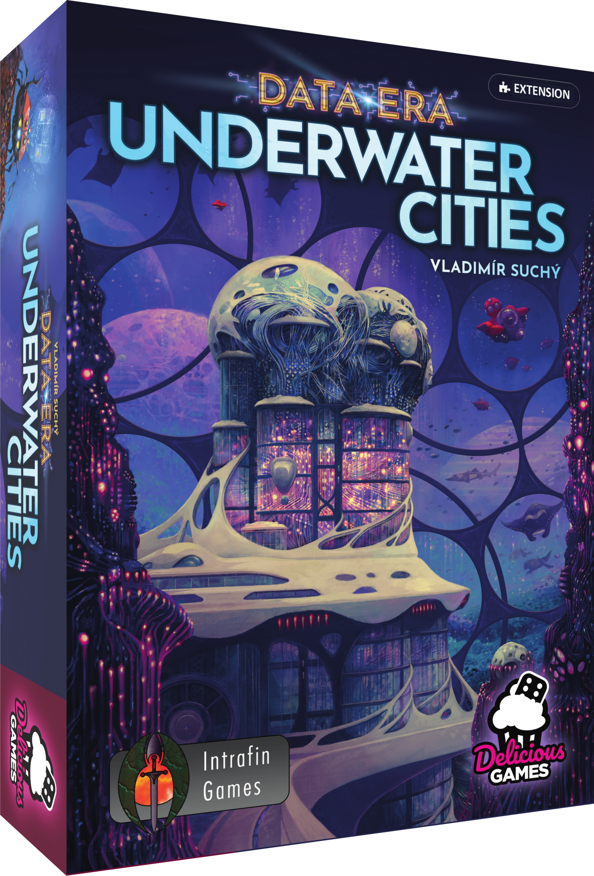 Boîte du jeu de société Underwater Cities Data Era VF Extension - 1-4 joueurs, 80-150 min, 14 ans+ | AdventureBox