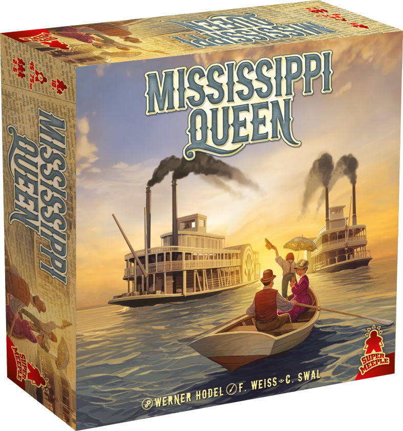 Boîte du jeu de société Mississippi Queen - ML - 2-6 joueurs, 45 min, 10 ans+ | AdventureBox