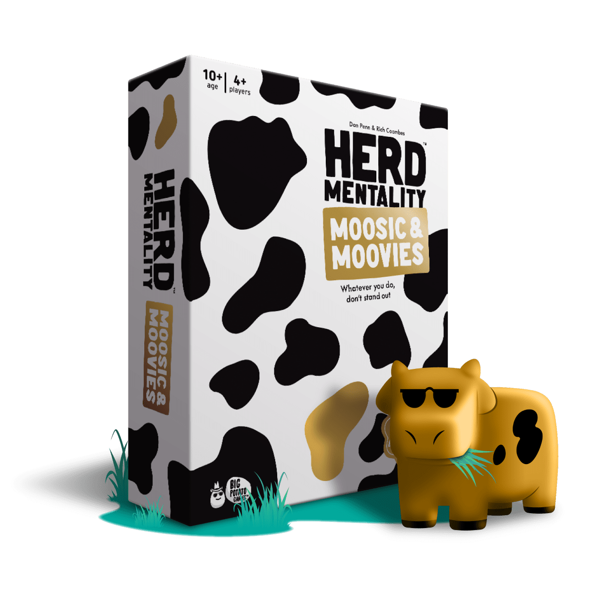 Boîte du jeu de société Herd Mentality : Moosic & Moovies - EN - 4-20 joueurs, 20 min, 10 ans+ | AdventureBox