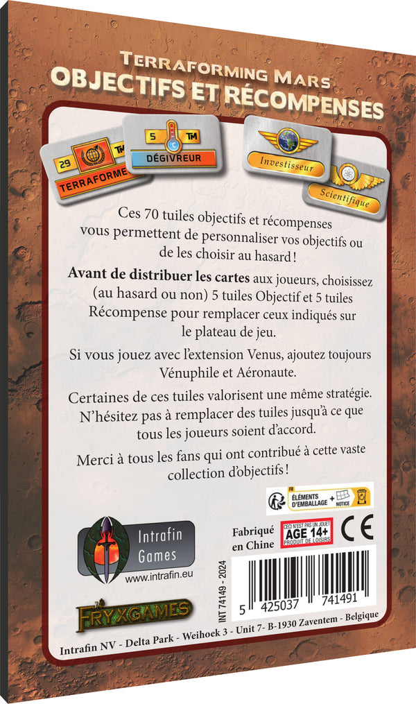 Terraforming Mars - ext. Objectifs et récompenses - FR