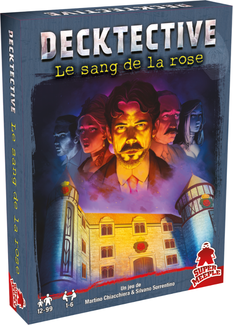 Boîte du jeu de société DECKTECTIVE - Le Sang de La Rose - FR - 1-6 joueurs, 60 min, 12 ans+ | AdventureBox