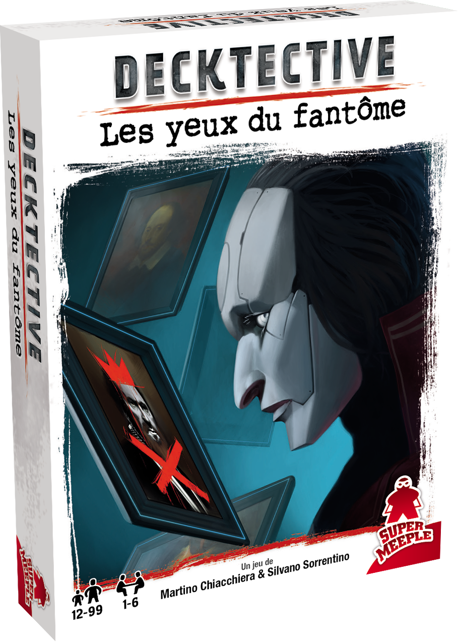 Boîte du jeu de société DECKTECTIVE - Les Yeux du Fantôme - FR - 1-6 joueurs, 60 min, 12 ans+ | AdventureBox