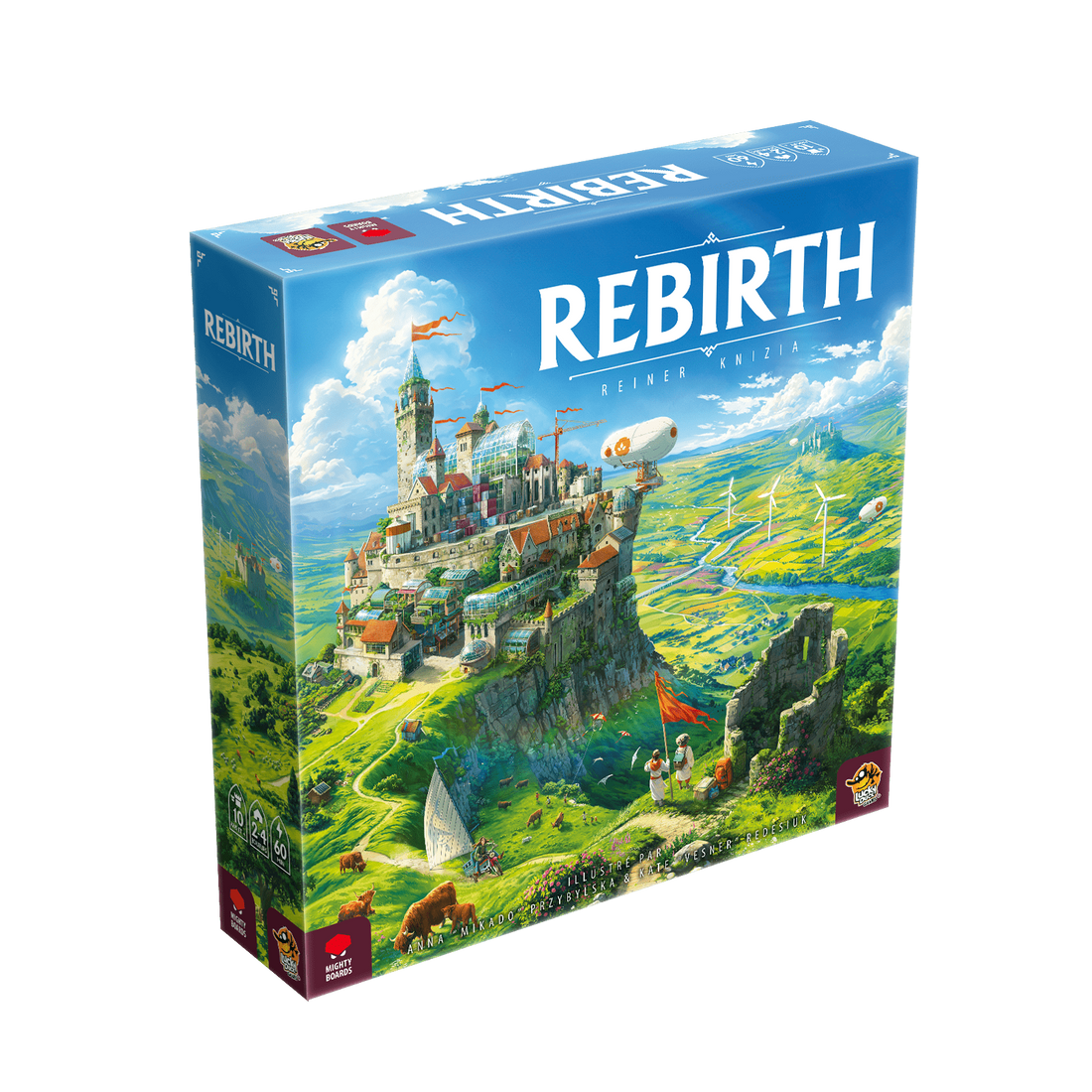 Boîte du jeu de société Rebirth - FR - 2-4 joueurs, 45 - 60 min, 10 ans+ | AdventureBox