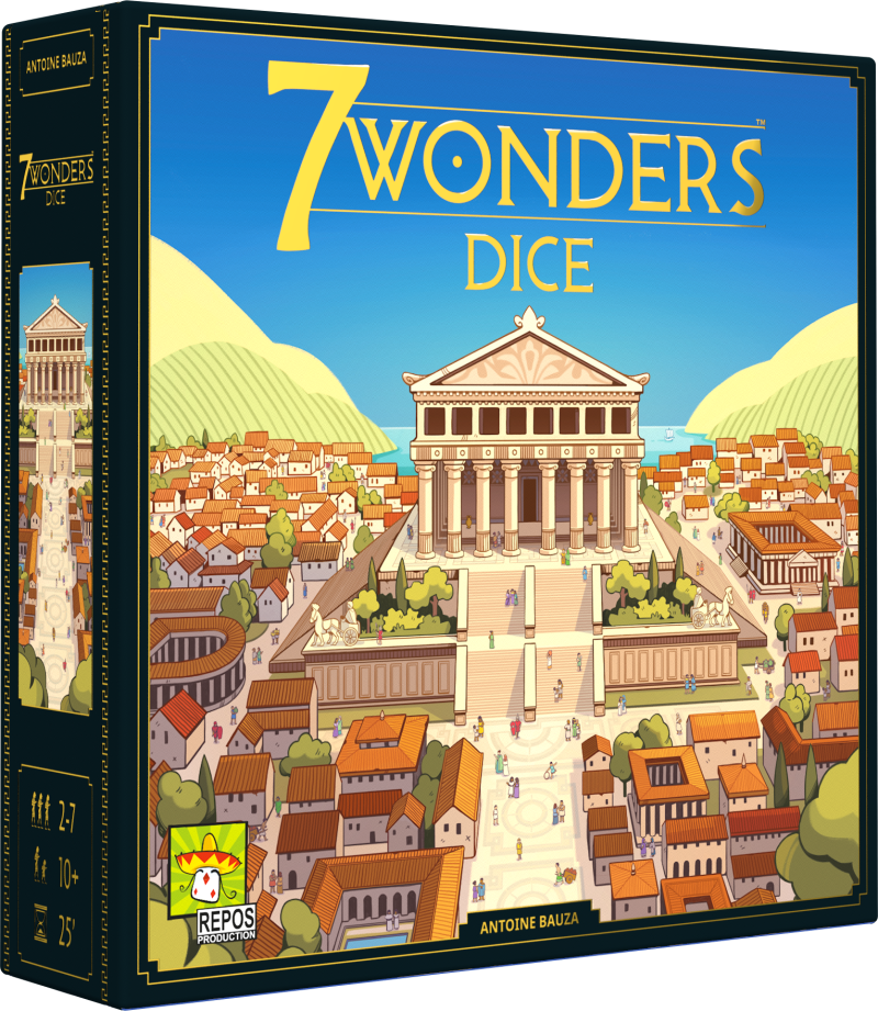 Boîte du jeu de société 7 Wonders – Dice - FR - 2-7 joueurs, 25 min, 8 ans+ | AdventureBox