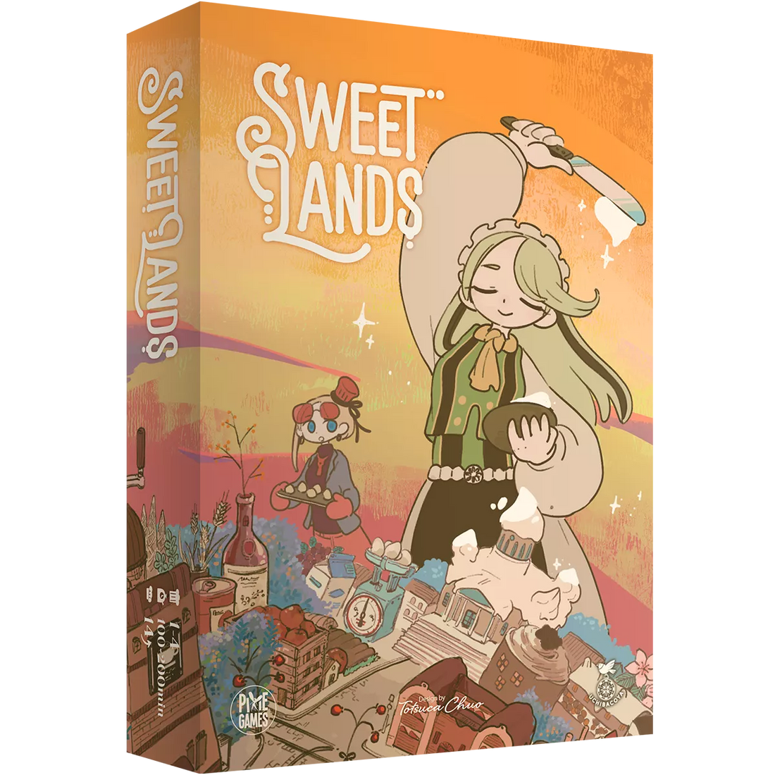 Boîte du jeu de société SWEET LANDS : Le Jeu de Société de Collection & Construction de Tuiles Familial - 1-4 joueurs