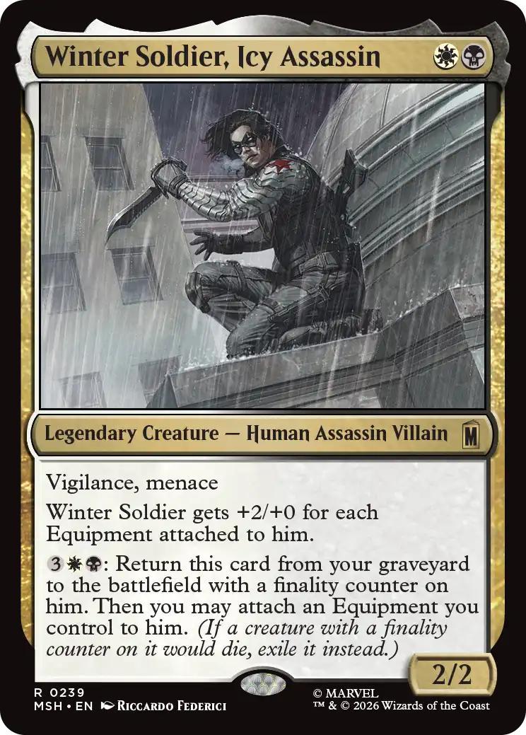 Magic The Gathering | Winter Soldier, Icy Assassin | MSH #037/7 | Mythic | NM | EN