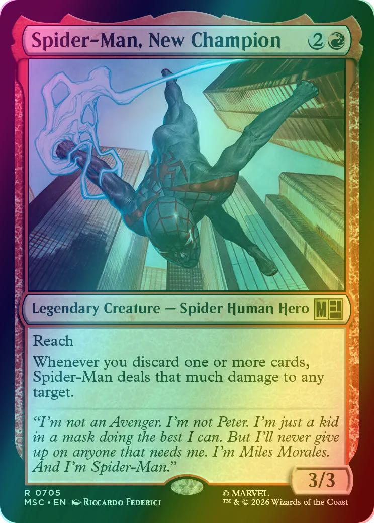 Magic The Gathering | Spider-Man, New Champion | Universes Beyond: Marvel #0705 | Legendary | NM · FOIL | EN
