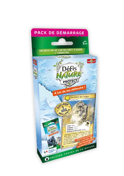 Défis Nature Protect - Pack de démarrage : Panthère des Neiges (fr)-AdventureBox | Jeux de Société