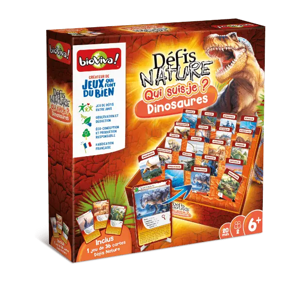 Défis Nature / Qui suis-je ? Dinosaures (FR) - AdventureBox | Jeux de Société