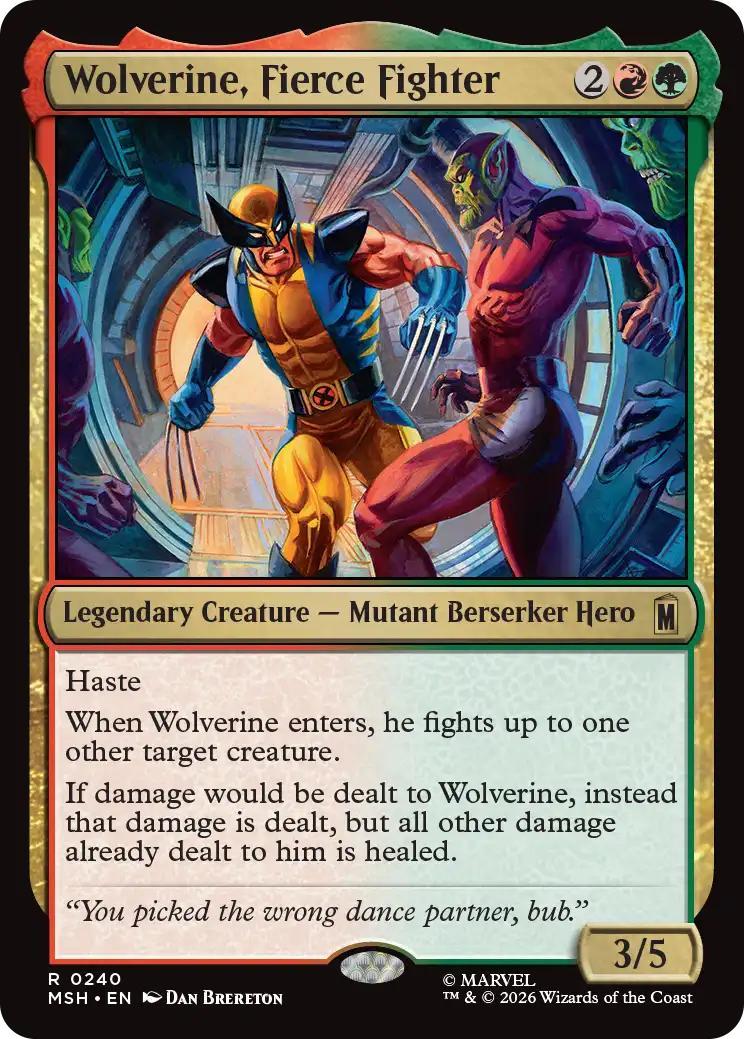 Unknown | Wolverine, Fierce Fighter | Marvel Secret Lair #R 0378 | Mythic | NM · FOIL | EN