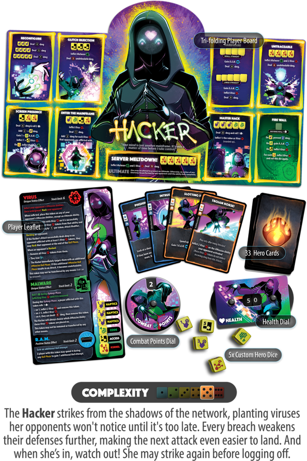 Dice Throne · Hero Pack Hacker (Nexus) [Précommande]