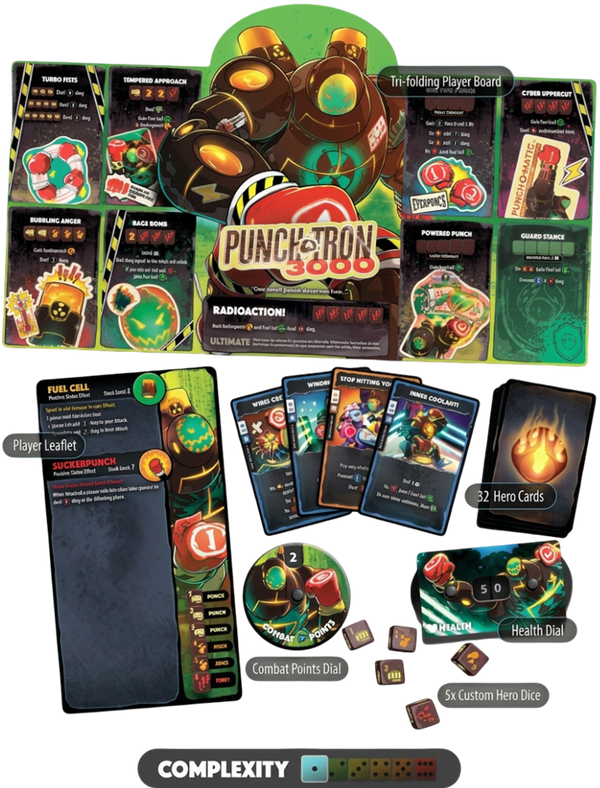 Dice Throne · Hero Pack Punch-A-Tron 3000 (Nexus) [Précommande]