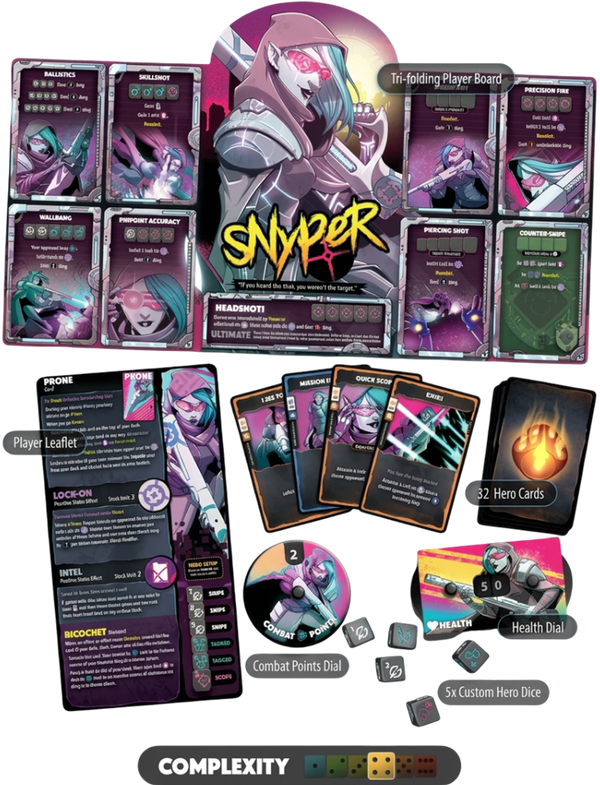 Dice Throne · Hero Pack Snyper (Nexus) [Précommande]