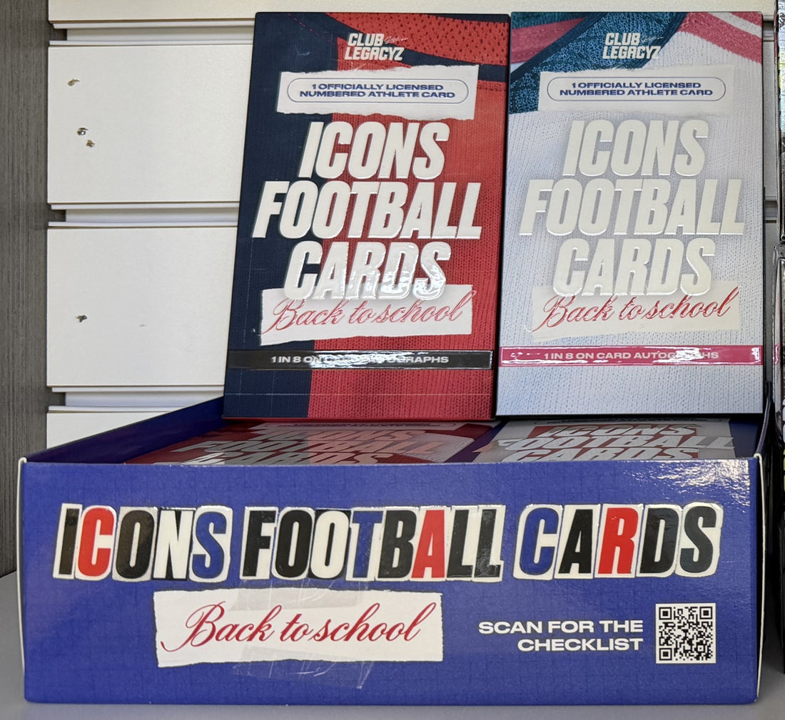 Club Legacyz · Icons Football Cards · Back to School · Paquet