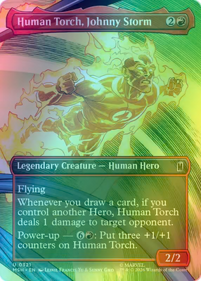 Human Torch, Johnny Storm | UNKNOWN_SET #032/321 | Legendary | NM · FOIL | EN