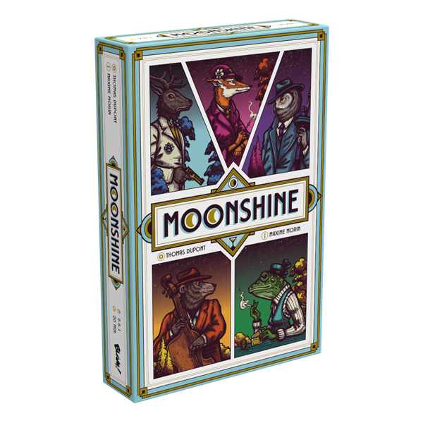 Boîte du jeu de société Moonshine - 2-5 joueurs, 30 min, 10 ans+ | AdventureBox