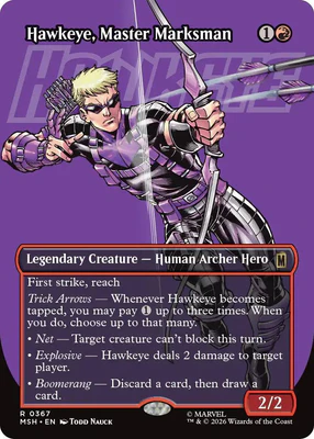 Magic The Gathering | Hawkeye, Master Marksman | Universes Beyond: Marvel #0367 | Mythic | NM · FOIL | EN