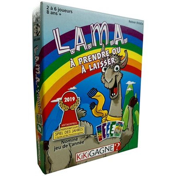 Boîte du jeu de société LAMA - 2-6 joueurs, 20 min, 8 ans+ | AdventureBox