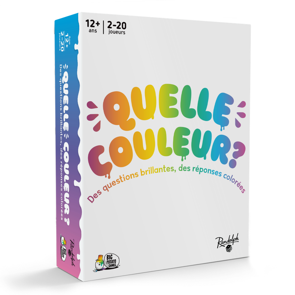 Boîte du jeu de société Quelle Couleur ? - Jeu Party par Équipes - Randolph - FR - 2-20 joueurs, 40 min, 12 ans+