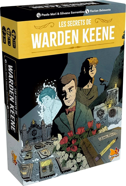Boîte du jeu de société Les Secrets de Warden Keene (FR) — Jeu d'enquête narratif - 1-4 joueurs, 240 minute, 10 ans+