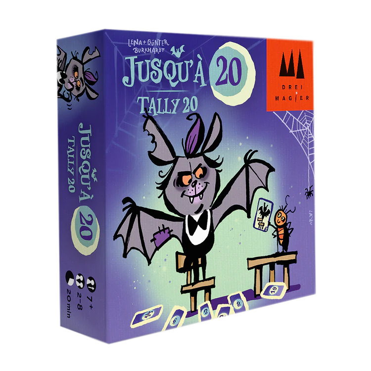 Boîte du jeu de société Jusqu'à 20 - 2-8 joueurs, 20 min, 7 ans+ | AdventureBox