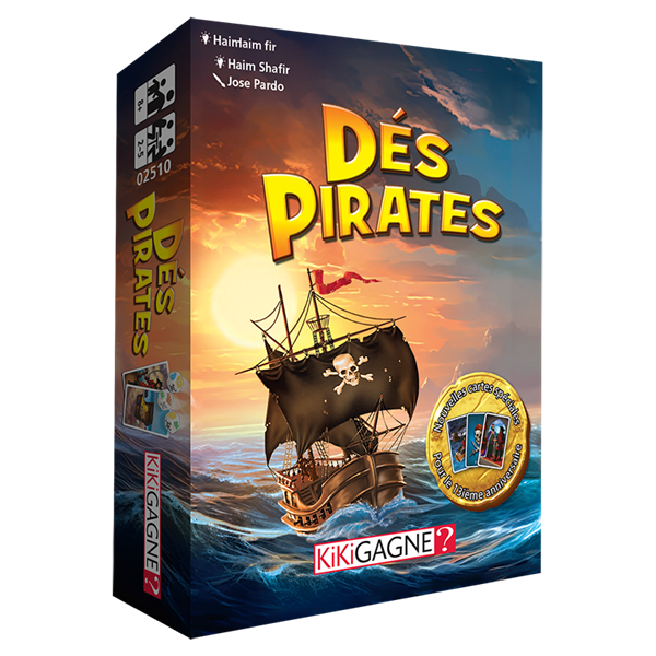 Dés Pirates – Jeu de dés familial | Combos, têtes de mort et coup de chance | Kikigagne