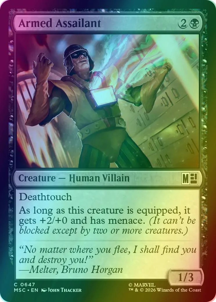 Magic The Gathering | Armed Assailant | unknown #0647 | Common | NM · FOIL | EN