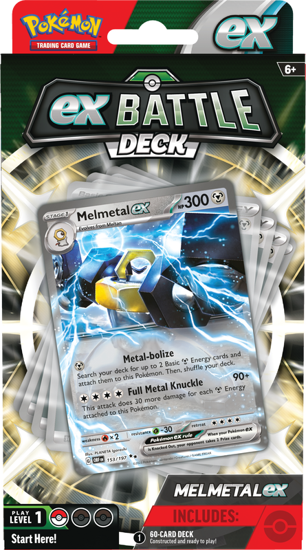 Pokémon JCC : ex Battle Deck — Melmetal ex ou Houndoom ex - cartes à collectionner | AdventureBox