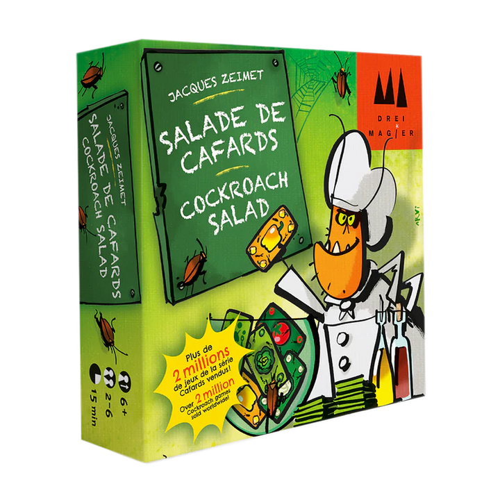 Boîte du jeu de société La Salade de Cafards - 2-6 joueurs, 15 min, 6 ans+ | AdventureBox