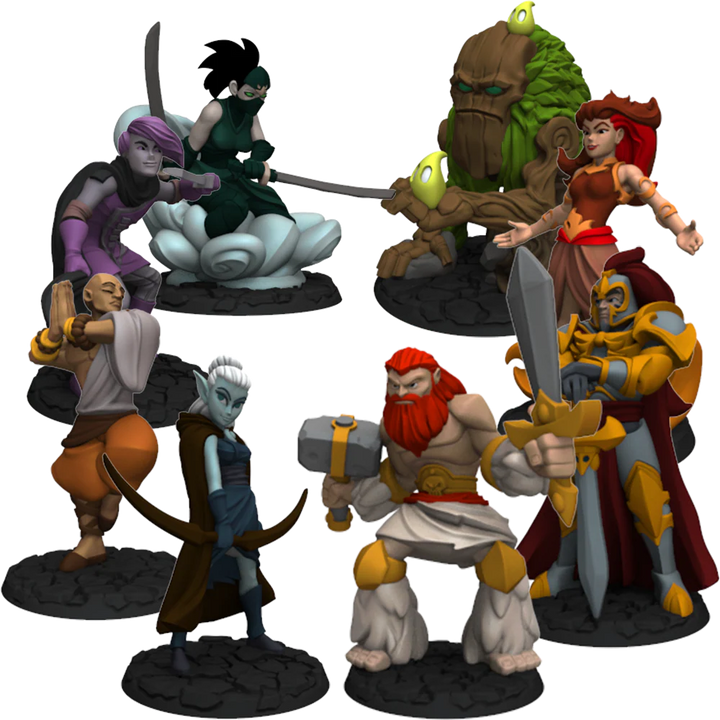 Dice Throne Season One Painted Sculpts - 6 Figurines Peintes Premium