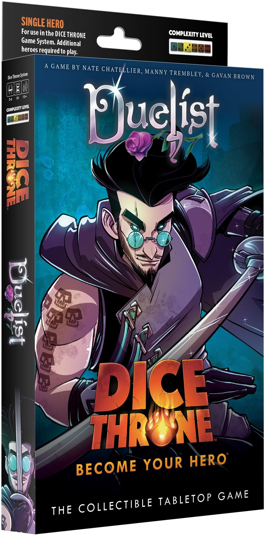 Boîte du jeu de société Dice Throne Vanguard – Hero Pack Duelist | Jeu de société stratégique - 2-4 joueurs, 30  min, 10 ans+