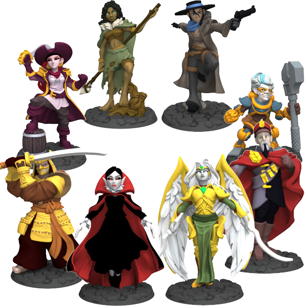 Dice Throne Season Two Painted Sculpts - 8 Figurines Peintes Premium (Anglais)