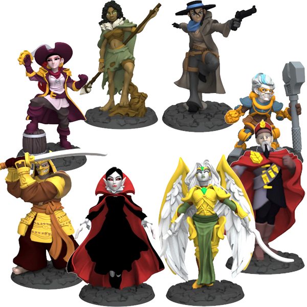 Dice Throne Season Two Painted Sculpts - 8 Figurines Peintes Premium (Anglais)
