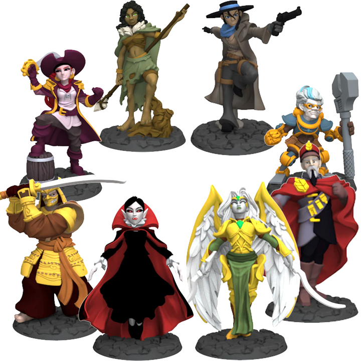 Dice Throne Season Two Painted Sculpts - 8 Figurines Peintes Premium (Anglais)