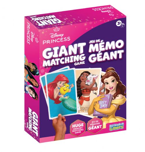 Jeu de mémo géant Princesses Disney (bilingue) - Boîte