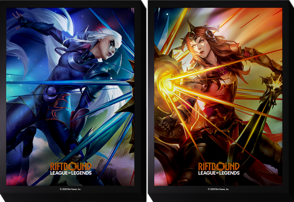 Sleeves Riftbound Vendetta · Diana vs. Leona · EN