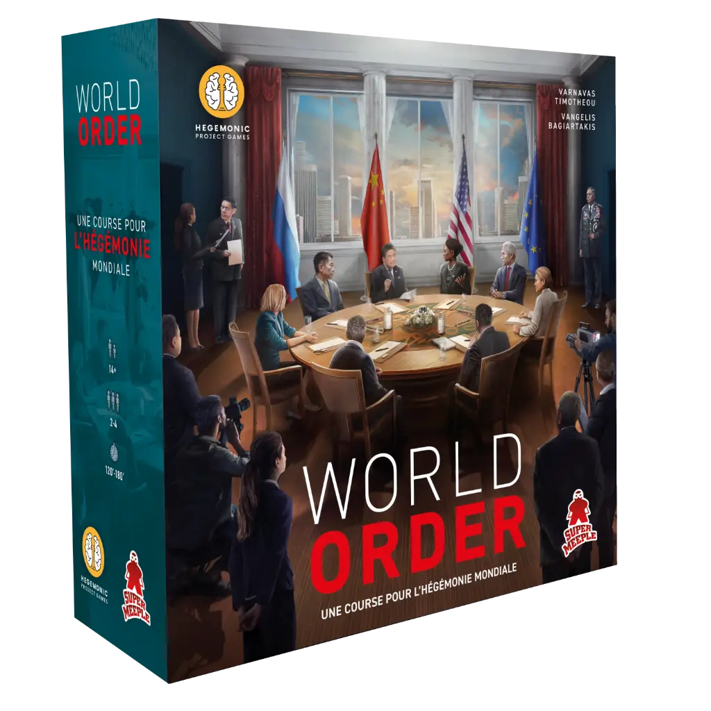 Boîte du jeu de société World Order – Jeu expert de contrôle de zones et de géopolitique – Précommande mai 2026 - 2-4 joueurs