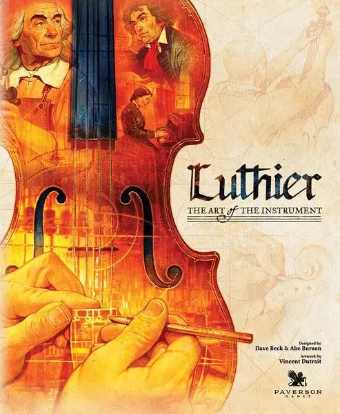 Boîte du jeu de société Luthier Édition Deluxe | Jeu Expert - 1-4 joueurs, 90-120 min, 14 ans+ | AdventureBox