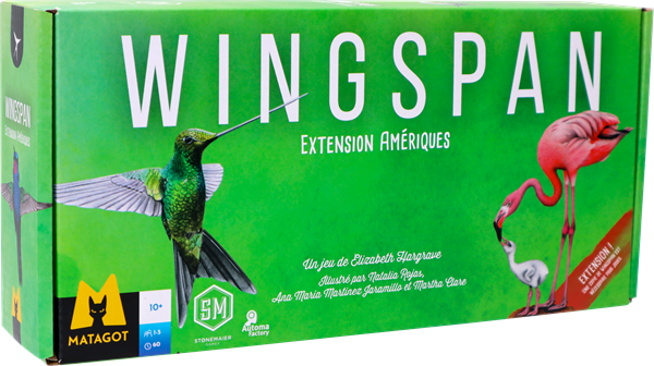 Boîte du jeu de société Wingspan – Extension Amériques (Français) | AdventureBox