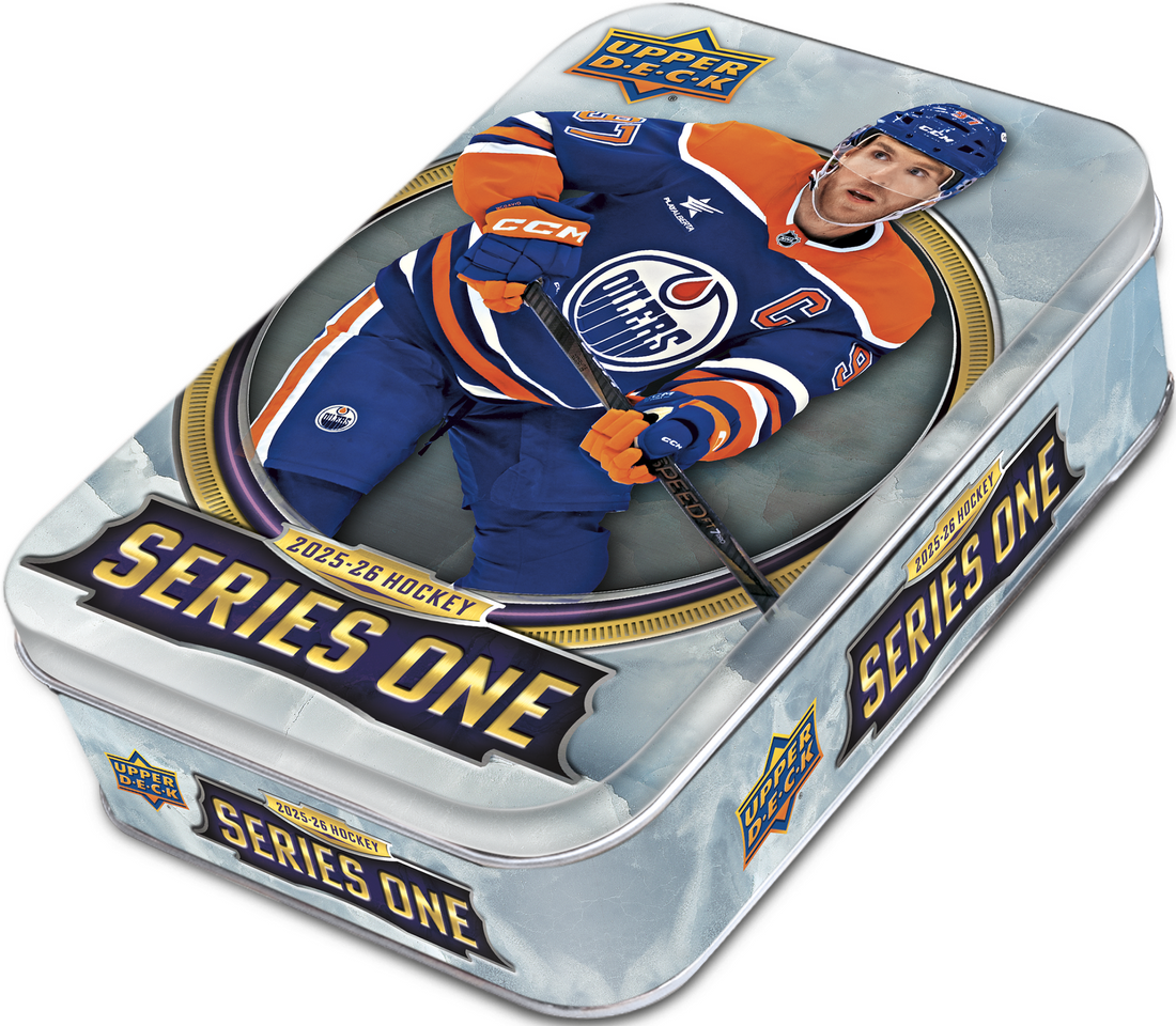 Upper Deck Series 1 Hockey 2025-26 — Tin de collection (boîte métallique) - cartes à collectionner | AdventureBox