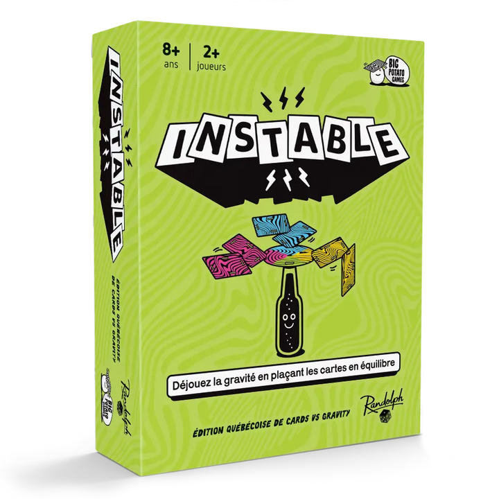 Instable - Cards vs Gravity (Édition Québécoise) - FR - AdventureBox | Jeux de Société