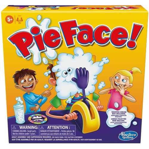 Boîte du jeu de société Pie Face Bilingue - Jeu Hasbro Crème Fouettée - 2-10 joueurs, 15 min, 5 ans+ | AdventureBox
