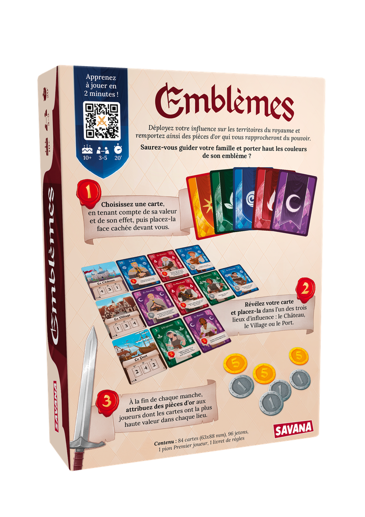 Emblèmes - Jeu de Stratégie et Bluff - Savana - FR