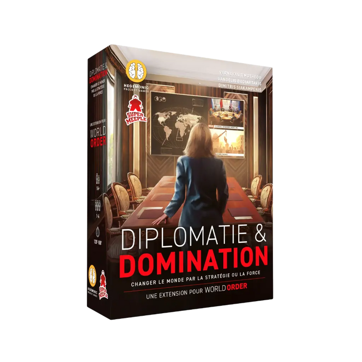 World Order : Diplomatie & Domination – Extension | Nouveaux objectifs, Automas et capacités stratégiques – Précommande août 2026 | Super Meeple