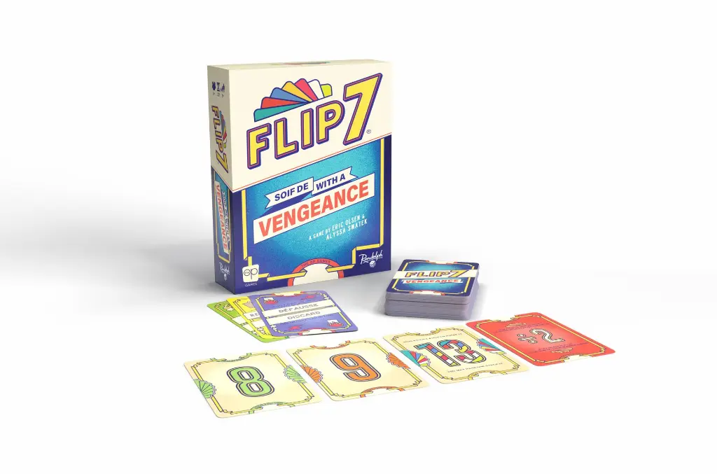 Flip 7 : Vengeance – Jeu autonome | Personne n'est à l'abri - composants et matériel de jeu
