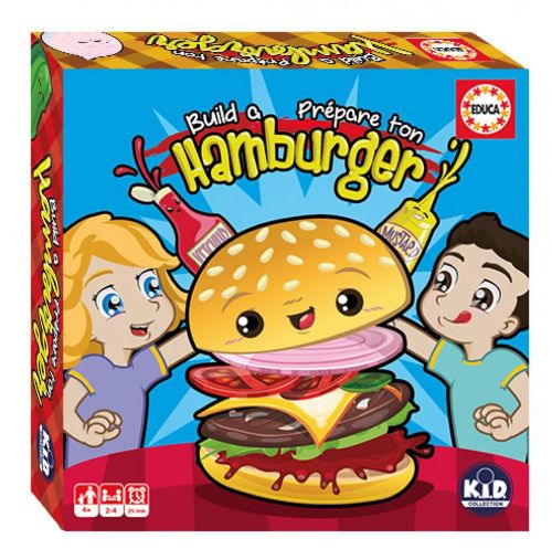 Boîte du jeu de société Educa – Prépare ton hamburger - 2-4 joueurs, 30 min | AdventureBox