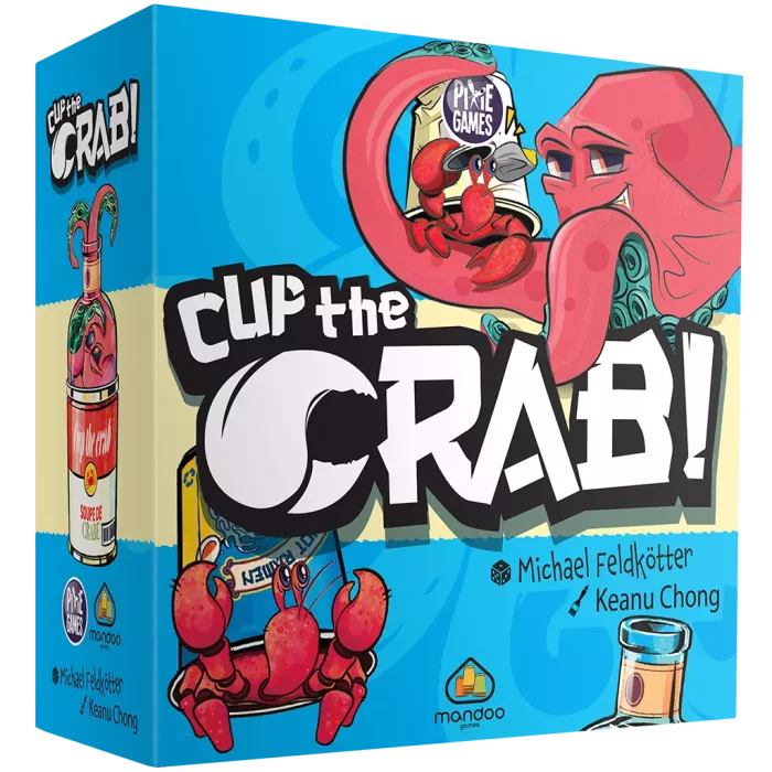 Boîte du jeu de société Cup the Crab (FR) - 3-5 joueurs, 15 min, 8 ans+ | AdventureBox