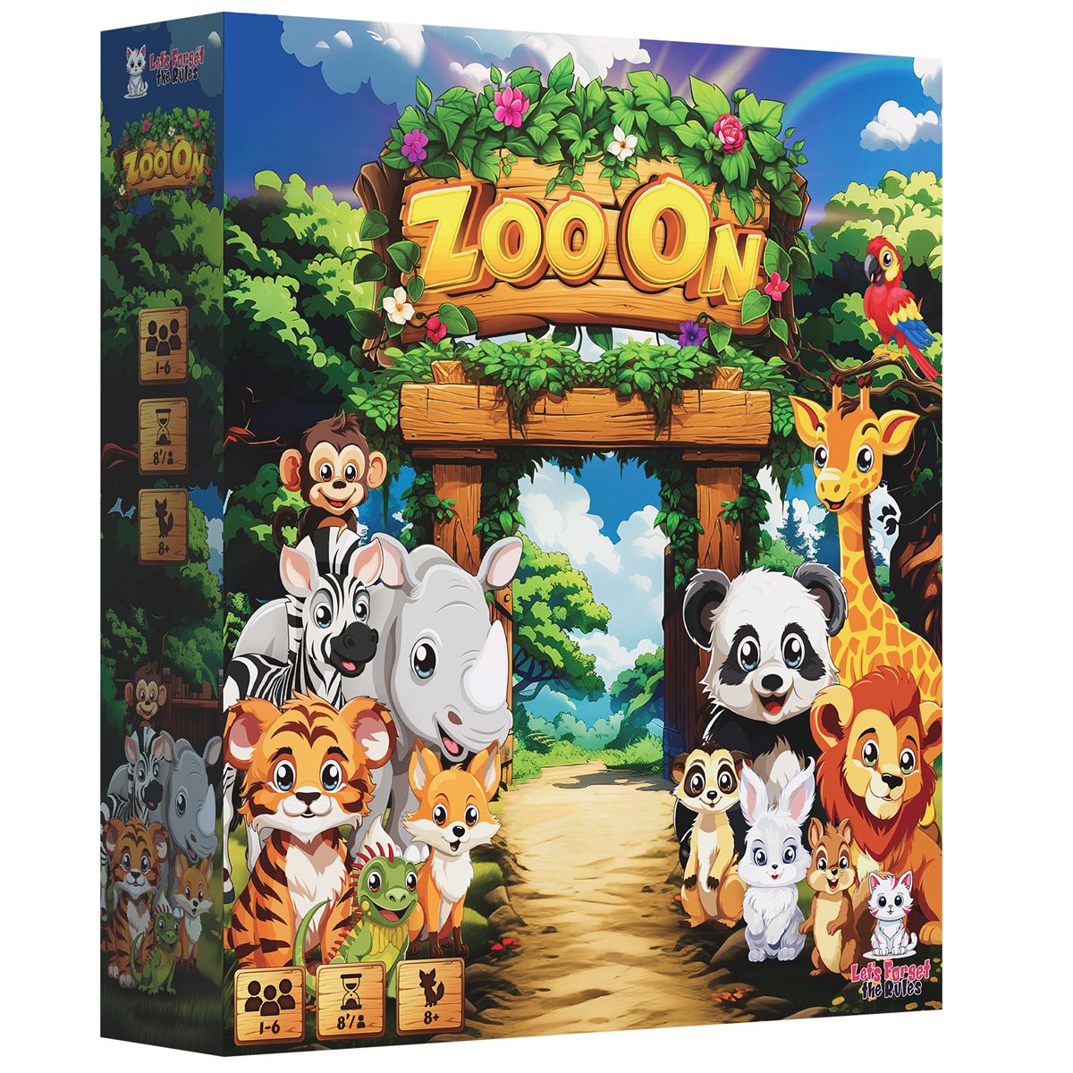 Zoo On - Jeu de Cartes Famille Rapide - Version Française